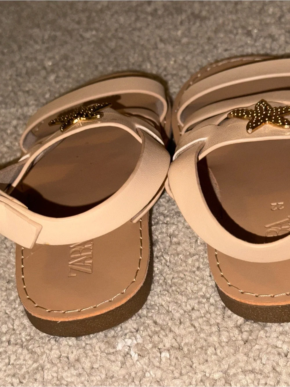 ZARA Kids Girls Starfish Sandals Size 22